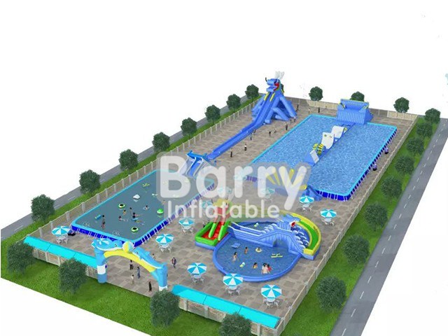 China Inflatable Water Park Design Build For Kids And Adults BY-AWP-012